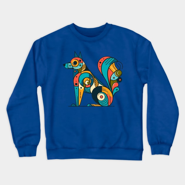 colorful dog Crewneck Sweatshirt by EKLZR